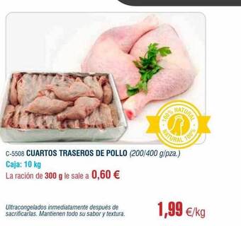Abordo Cuartos traseros de pollo oferta