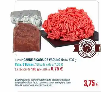 Abordo Carne picada de vacuno oferta