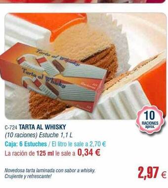 Abordo Tarta al whisky oferta