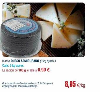 Abordo Queso semicurado oferta