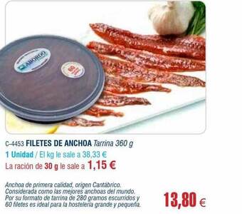 Abordo Filetes de anchoa oferta