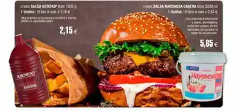 Abordo Casal ketchup salsa myonesa casera oferta