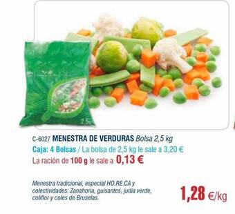 Abordo Menestra de verduras oferta