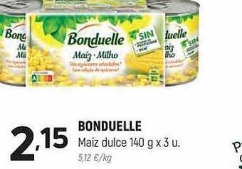 Coviran Bonduelle maíz dulce oferta
