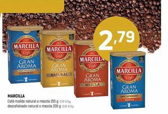 Coviran Marcilla café molido natural o mezcla descafeinado natural o mezcla oferta