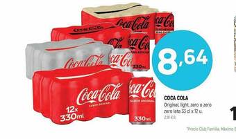 Coviran Coca cola original, light, zero o zero zero oferta