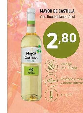 Coviran Mayor de castilla vino rueda blanco oferta