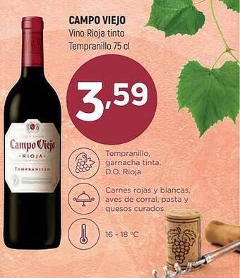 Coviran Campo viejo vino rioja tinto tempranillo oferta