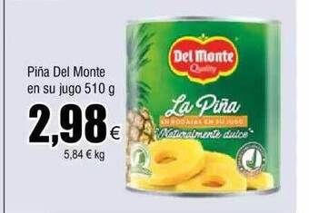 FROIZ Piña del monte en su jugo oferta