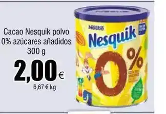 FROIZ Cacao nesquik polvo 0% azúcares añadidos oferta