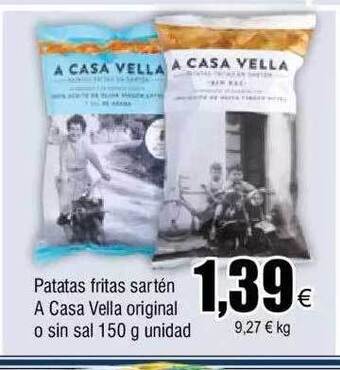 FROIZ Patatas fritas sartén a casa vella original o sin sal oferta