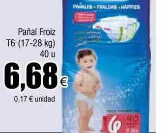 FROIZ Pañal froiz t6 oferta