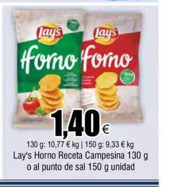 FROIZ Lay's horno receta campesina o al punto de sal oferta