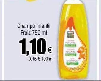 FROIZ Champú infantil froiz oferta