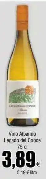 FROIZ Vino albariño legado del conde oferta