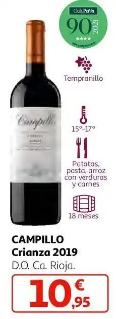 Alcampo Vino crianza campillo oferta