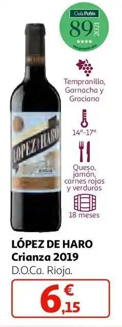 Alcampo Vino tinto lopez de haro oferta