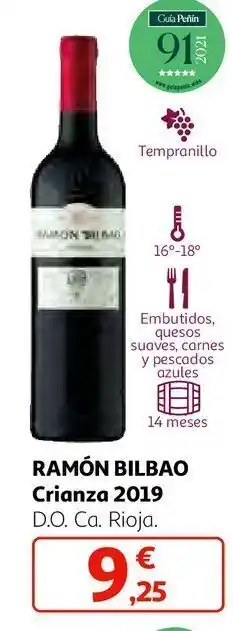 Alcampo Vino crianza ramón bilbao oferta