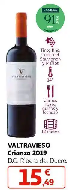 Alcampo Vino crianza valtravieso oferta