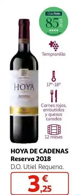 Alcampo Vino reserva hoya de cadenas oferta