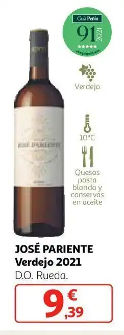 Alcampo Vino verdejo josé pariente oferta