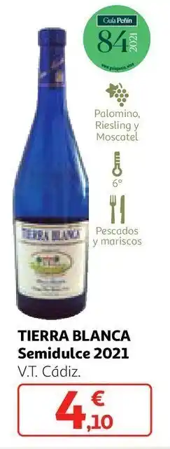 Alcampo Vino semidulce tierra blanca oferta