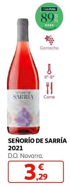 Alcampo Vino rosado señorío de sarría oferta