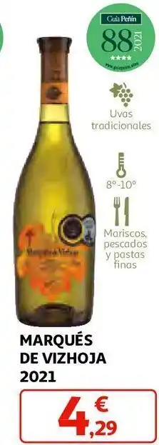 Alcampo Vino blanco marqués de vizhoja oferta