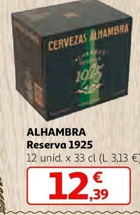 Alcampo Cerveza alhambra oferta