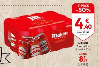 Alcampo Cerveza mahou oferta