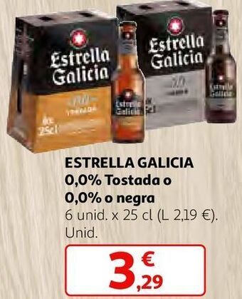 Alcampo Cerveza sin alcohol estrella galicia oferta