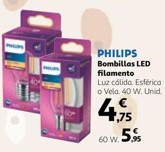 Alcampo Bombilla philips oferta