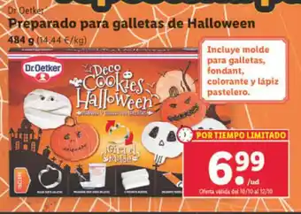 Lidl Preparado Para Galletas de Halloween oferta
