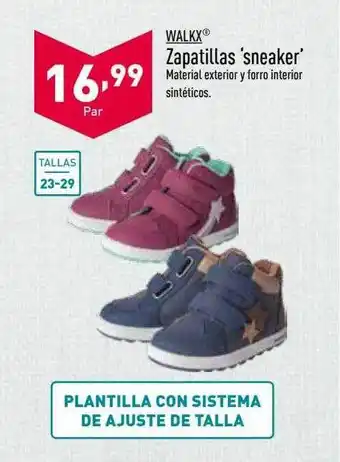 ALDI Walkx zapatillas 'sneaker' oferta