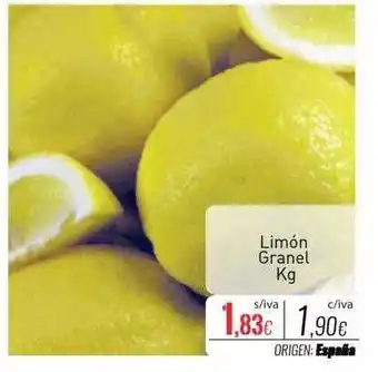 Cuevas Cash Limón granel kg oferta