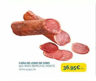 Cash Ecofamilia Caña de lomo de cebo 50% raza ibérica el monte oferta