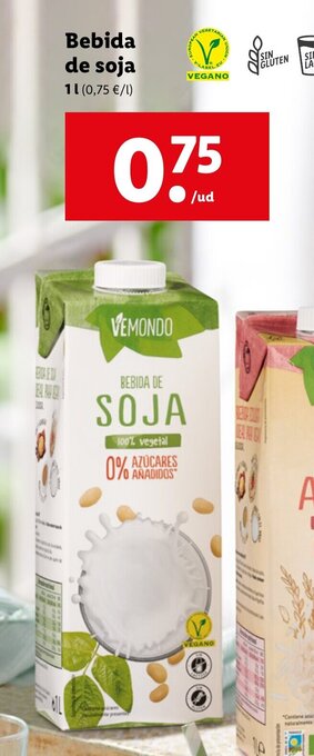 Lidl Bebida de soja oferta