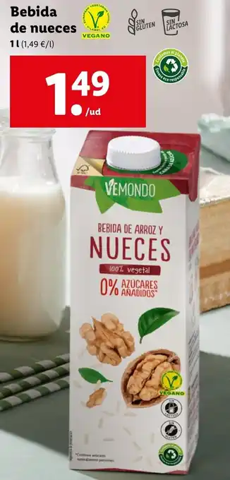Lidl Bebida de nueces oferta