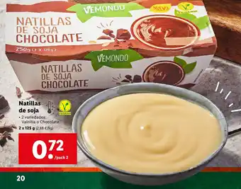 Lidl Natillas De Soja oferta