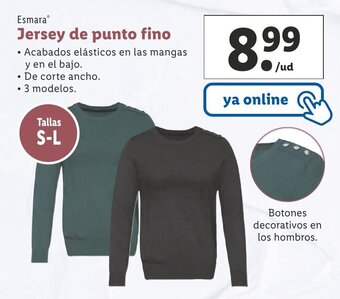 Lidl Jersey De Punto Fino oferta