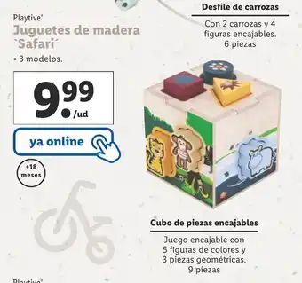 Lidl Juguetes De Madera "Safari" oferta