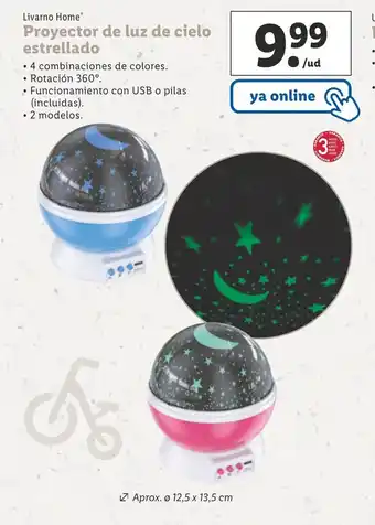 Lidl Proyector de luz de cielo estrellado oferta