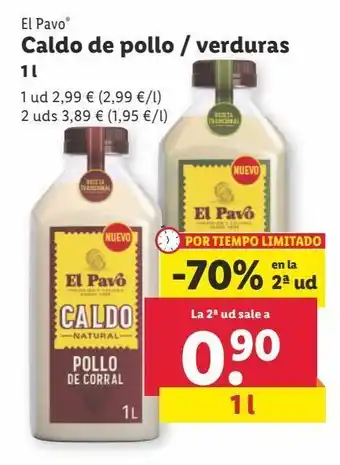 Lidl Caldo el pavo oferta