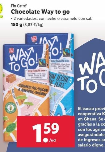 Lidl Chocolate fin carré oferta