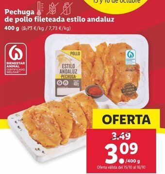 Lidl Pechuga de pollo oferta