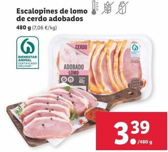 Lidl Escalopines de lomo oferta