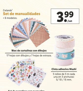 Lidl Manualidades crelando oferta