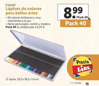 Lápices de colores crelando