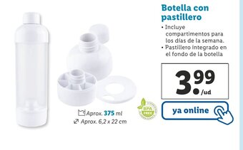 Lidl Botella Con Pastillero oferta