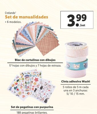 Lidl Set De Manualidades oferta